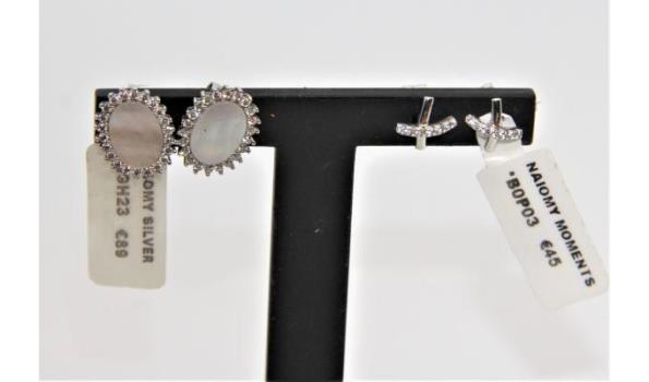 2 sets zilveren oorbellen NAIOMY (WKP 134€)